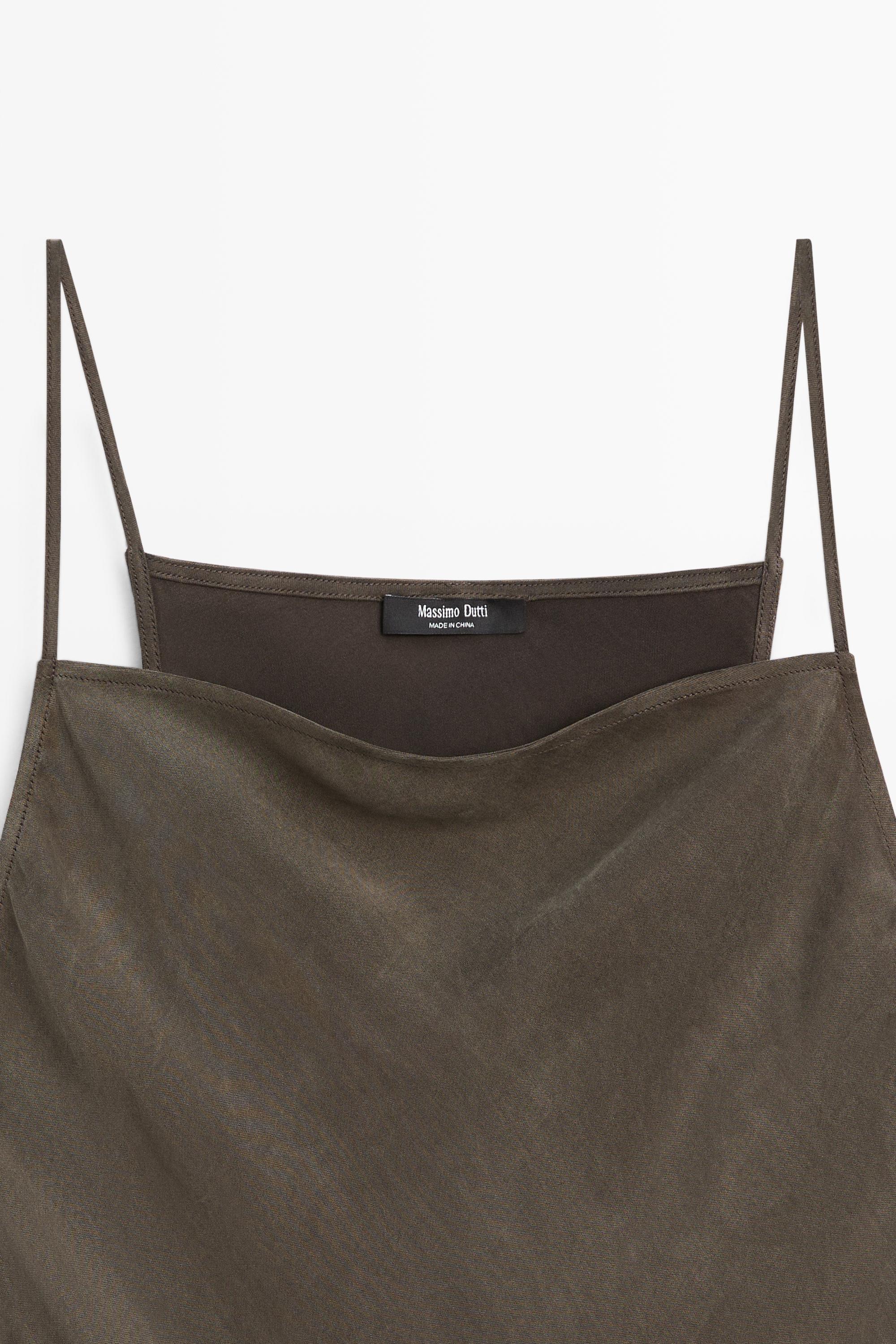 Robe nuisette fluide à fines bretelles